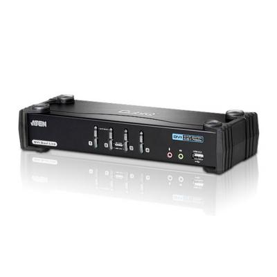 4 port Dual-Link DVI/USB 2.0 KVMP Switch